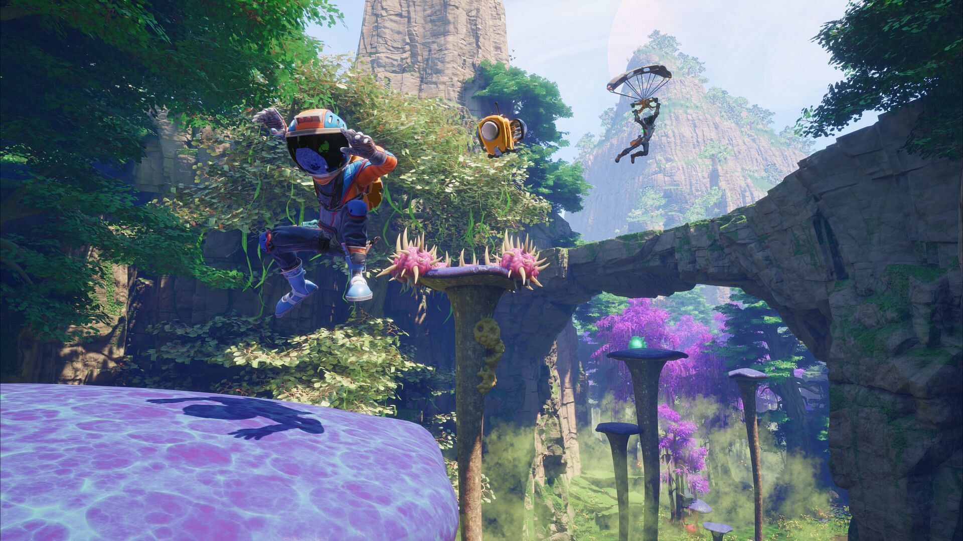 Traversal in Revenge of the Savage Planet (Image via Raccoon Logic Studios Inc)